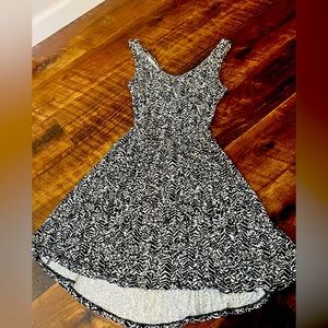 Black and White Mini Dress